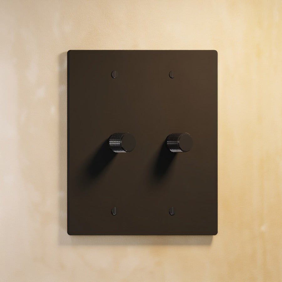 The Brass Rotary Dimmer Switch (1 to 5 Gang)