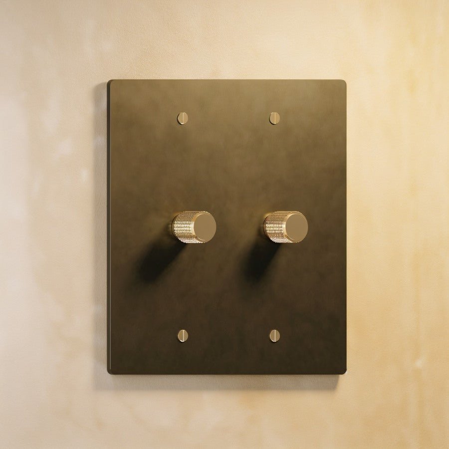 The Brass Rotary Dimmer Switch (1 to 5 Gang)