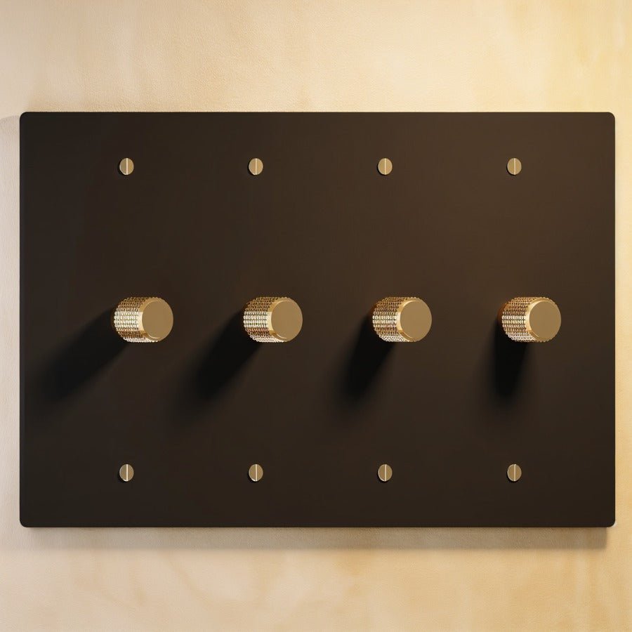 The Brass Rotary Dimmer Switch (1 to 5 Gang)