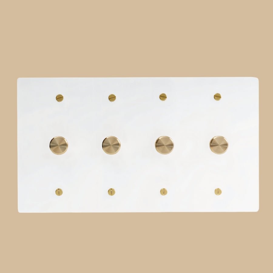 The Brass Rotary Dimmer Switch (1 to 5 Gang)