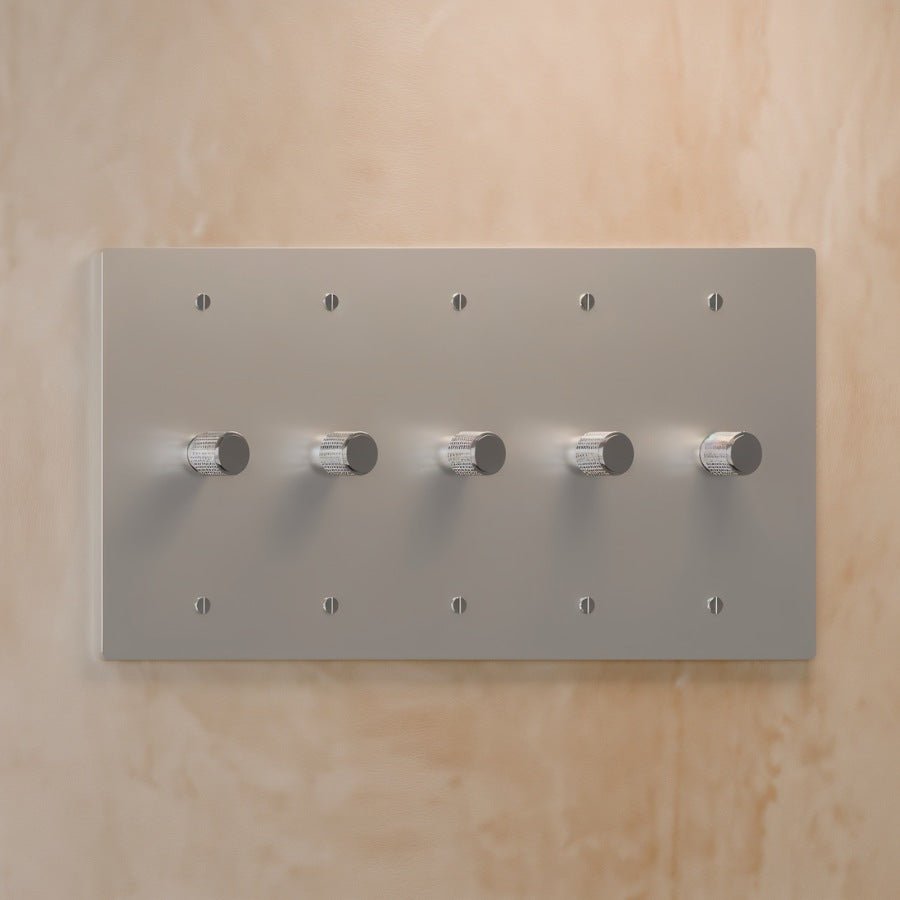 The Brass Rotary Dimmer Switch (1 to 5 Gang)