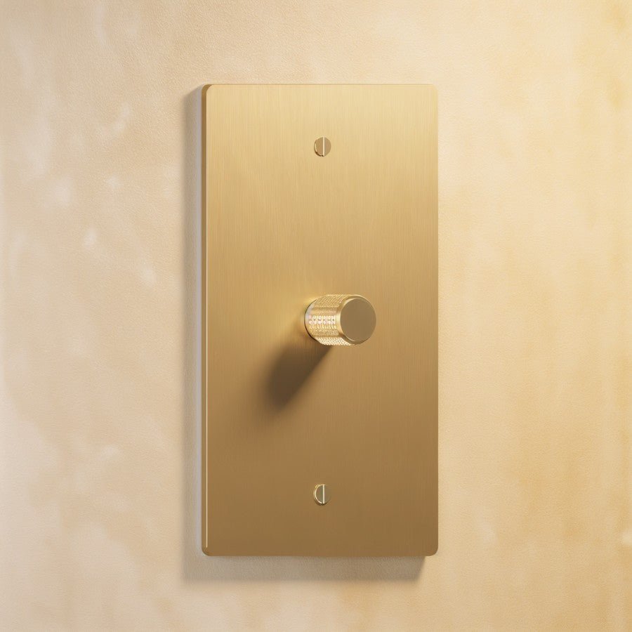 The Brass Rotary Dimmer Switch (1 to 5 Gang)