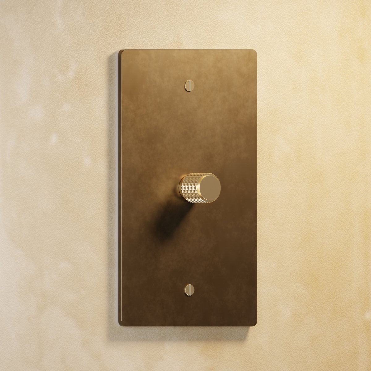 The Brass Rotary Dimmer Switch (1 to 5 Gang)