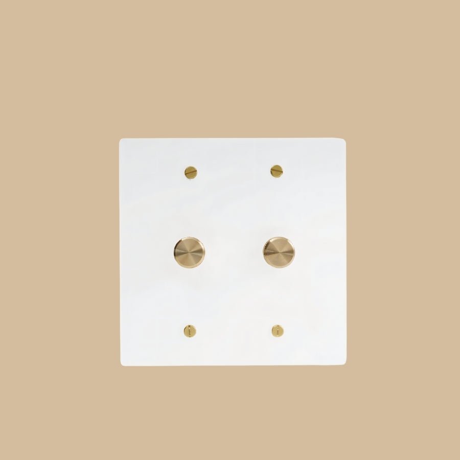 The Brass 3-Way Rotary Dimmer Switch (1 to 5 Gang)