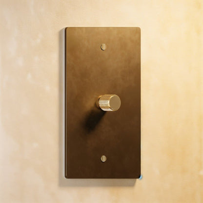 The Brass 3-Way Rotary Dimmer Switch (1 to 5 Gang)