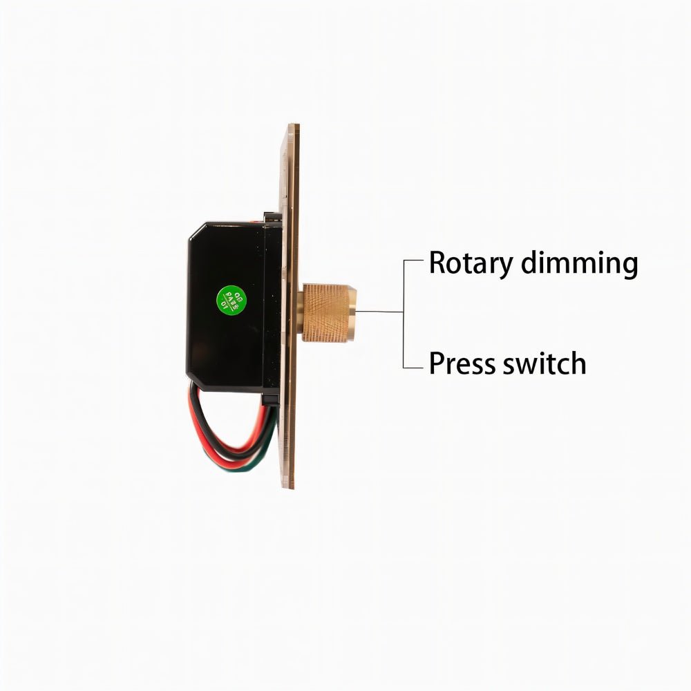 The Brass 3-Way Rotary Dimmer Switch (1 to 5 Gang)