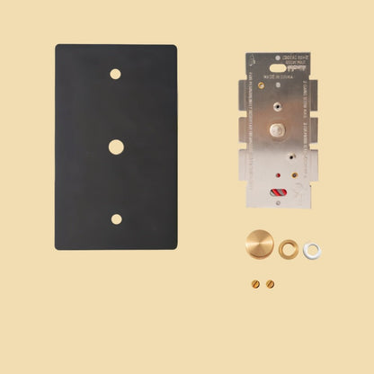 The Brass 3-Way Rotary Dimmer Switch (1 to 5 Gang)