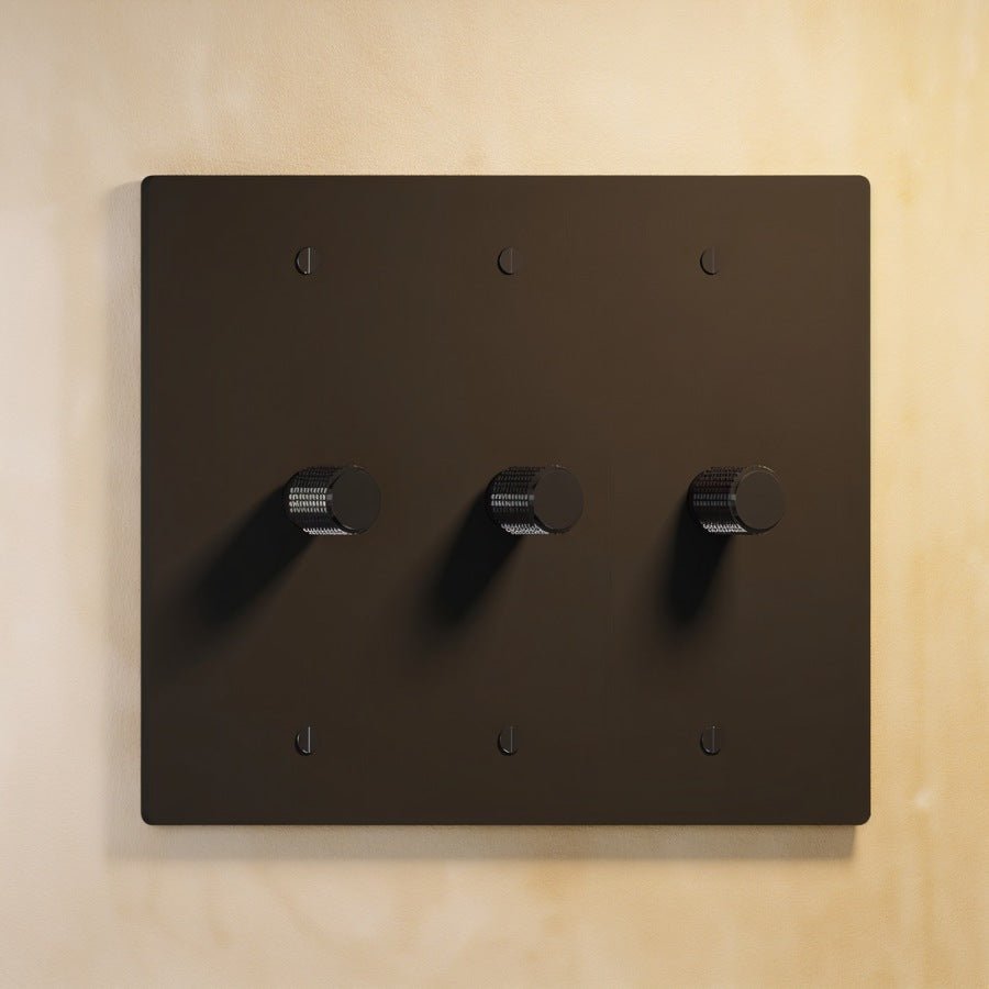 The Brass 3-Way Rotary Dimmer Switch (1 to 5 Gang)