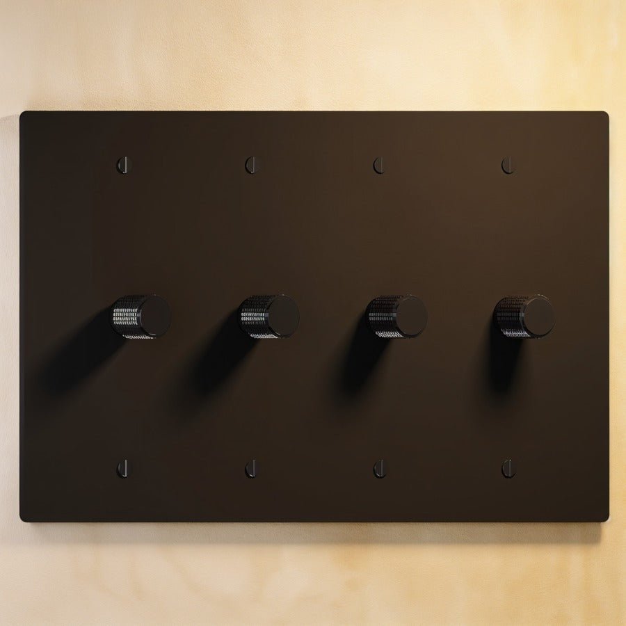 The Brass 3-Way Rotary Dimmer Switch (1 to 5 Gang)