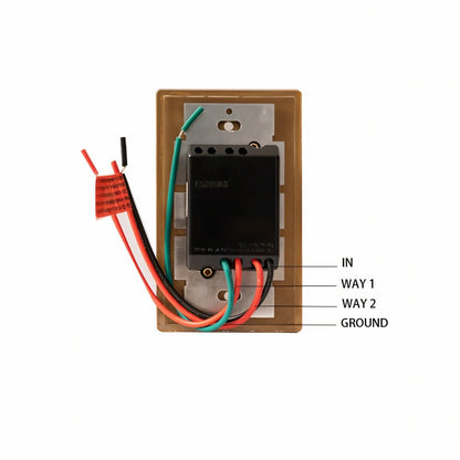 The Brass 3-Way Rotary Dimmer Switch (1 to 5 Gang)