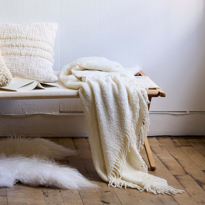 Bloomist Throws Baby Alpaca Boucle Throw