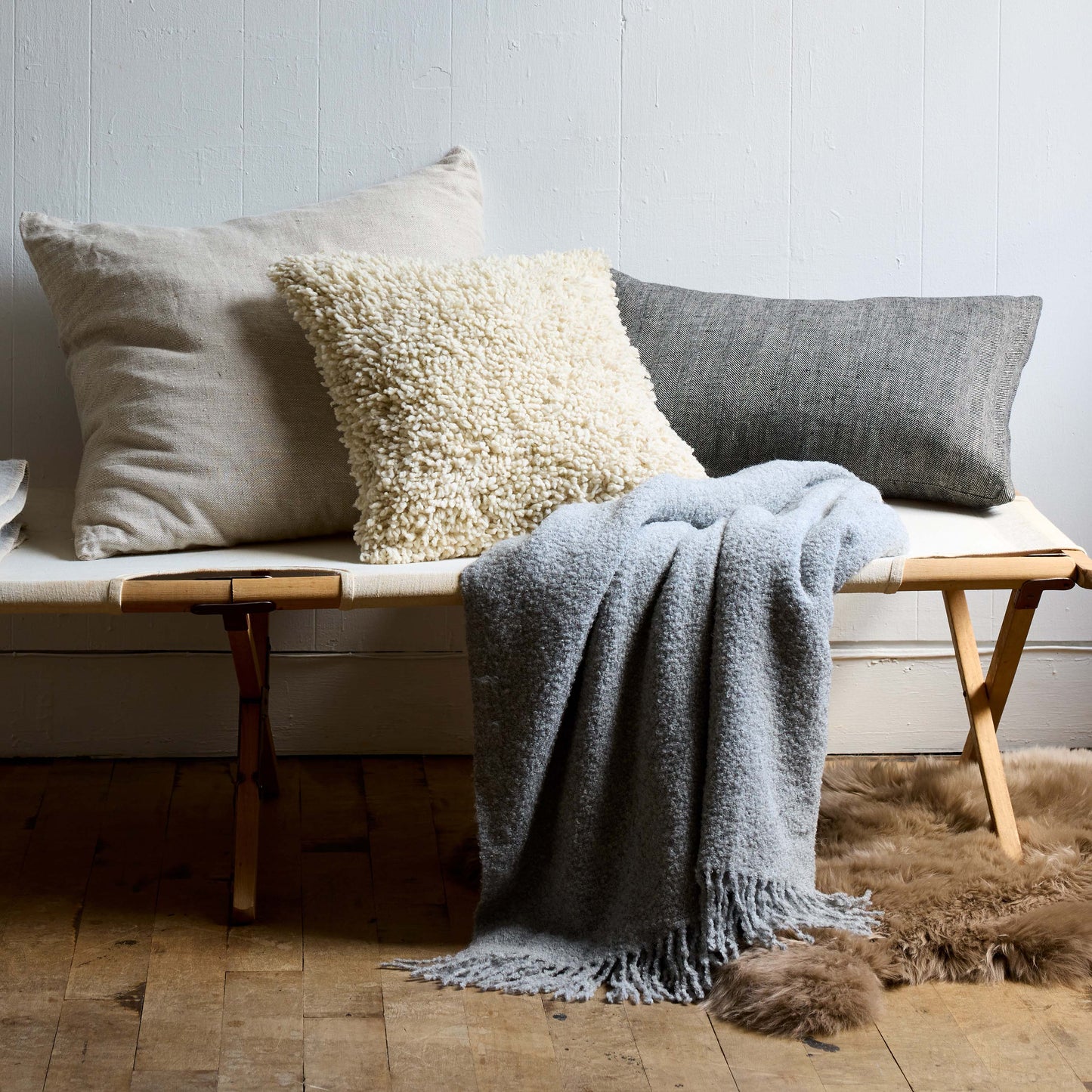 Bloomist Throws Baby Alpaca Boucle Throw