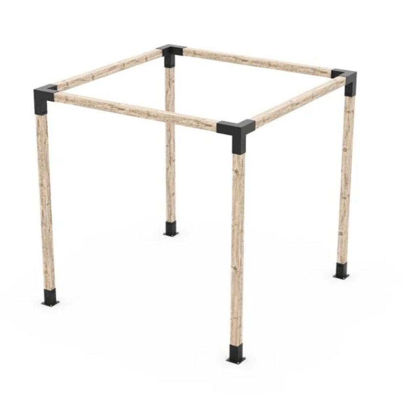 The Carpentry Shop Co. Toja Any Size Pergola Kit with Post Wall for 4x4 Wood Posts