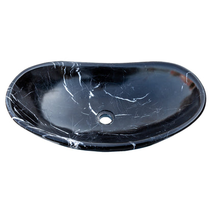 TCSC | Toros Black Marble Above Vanity Gondola Design Bathroom Sink