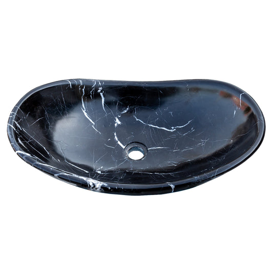 TCSC | Toros Black Marble Above Vanity Gondola Design Bathroom Sink