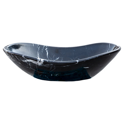 TCSC | Toros Black Marble Above Vanity Gondola Design Bathroom Sink