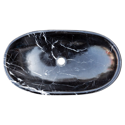 TCSC | Toros Black Marble Above Vanity Gondola Design Bathroom Sink