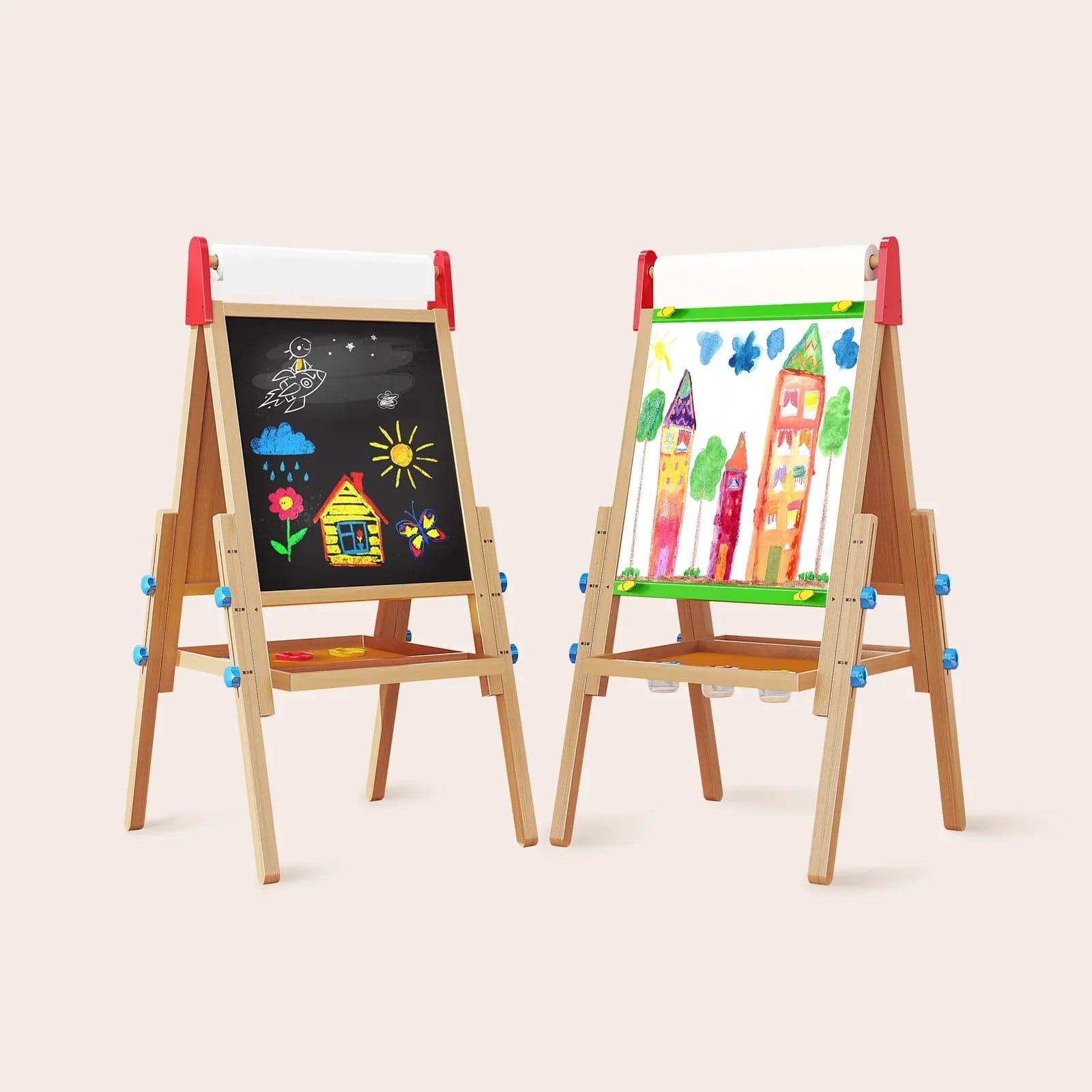 Tiny Land Toy Drawing Tablets Tiny Land® Double-Sided Easel for Kids