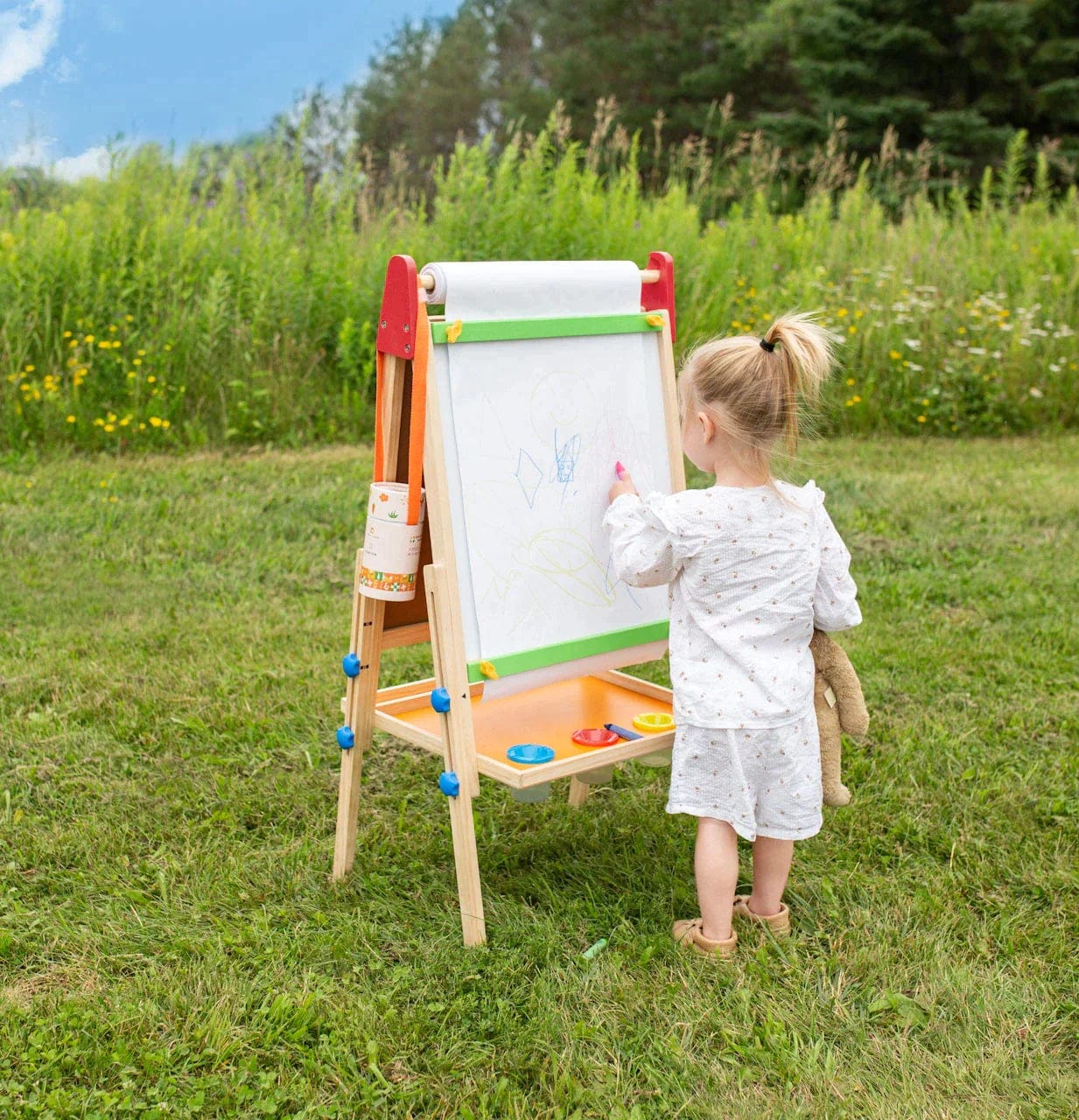 Tiny Land Toy Drawing Tablets Tiny Land® Double-Sided Easel for Kids