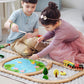 Tiny Land Toy Trains & Train Sets Tiny Land® Wooden Train Set 110 Pcs