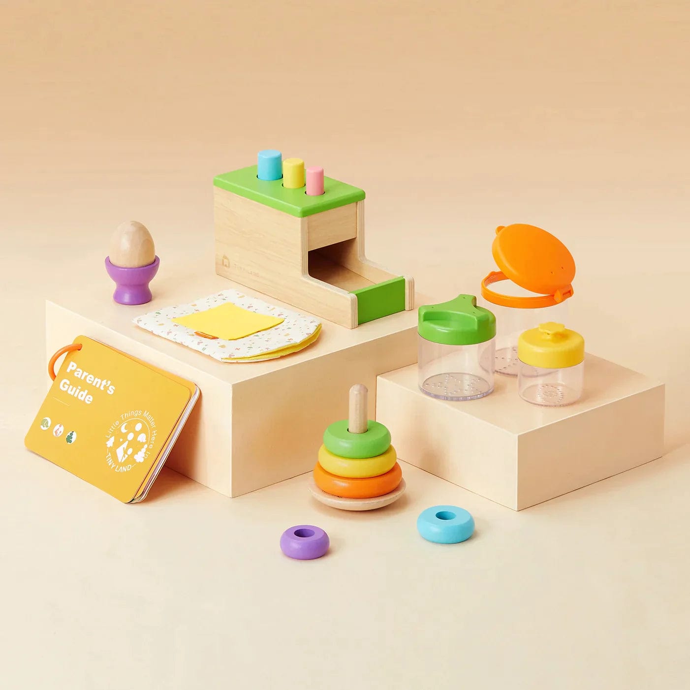 Tiny Land Toys & Games Tiny Land® Montessori Toys Set for Infants (10-12 month)