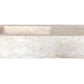 Troia Light Travertine Rustic Rectangular Wall-mount Bathroom Sink (W)16" (L)36" (H)10"