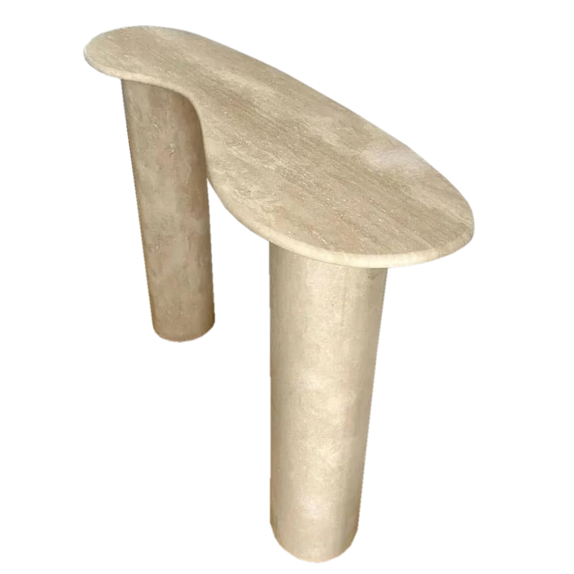 TCSC | Troia Light Travertine Designer Console Filled and Honed (W)15" (L)48" (H)36"