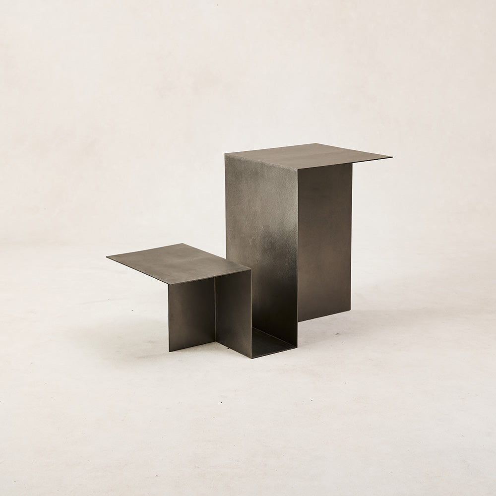 Valley Side Table - Stainless Steel