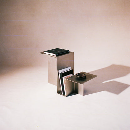 Valley Side Table - Stainless Steel