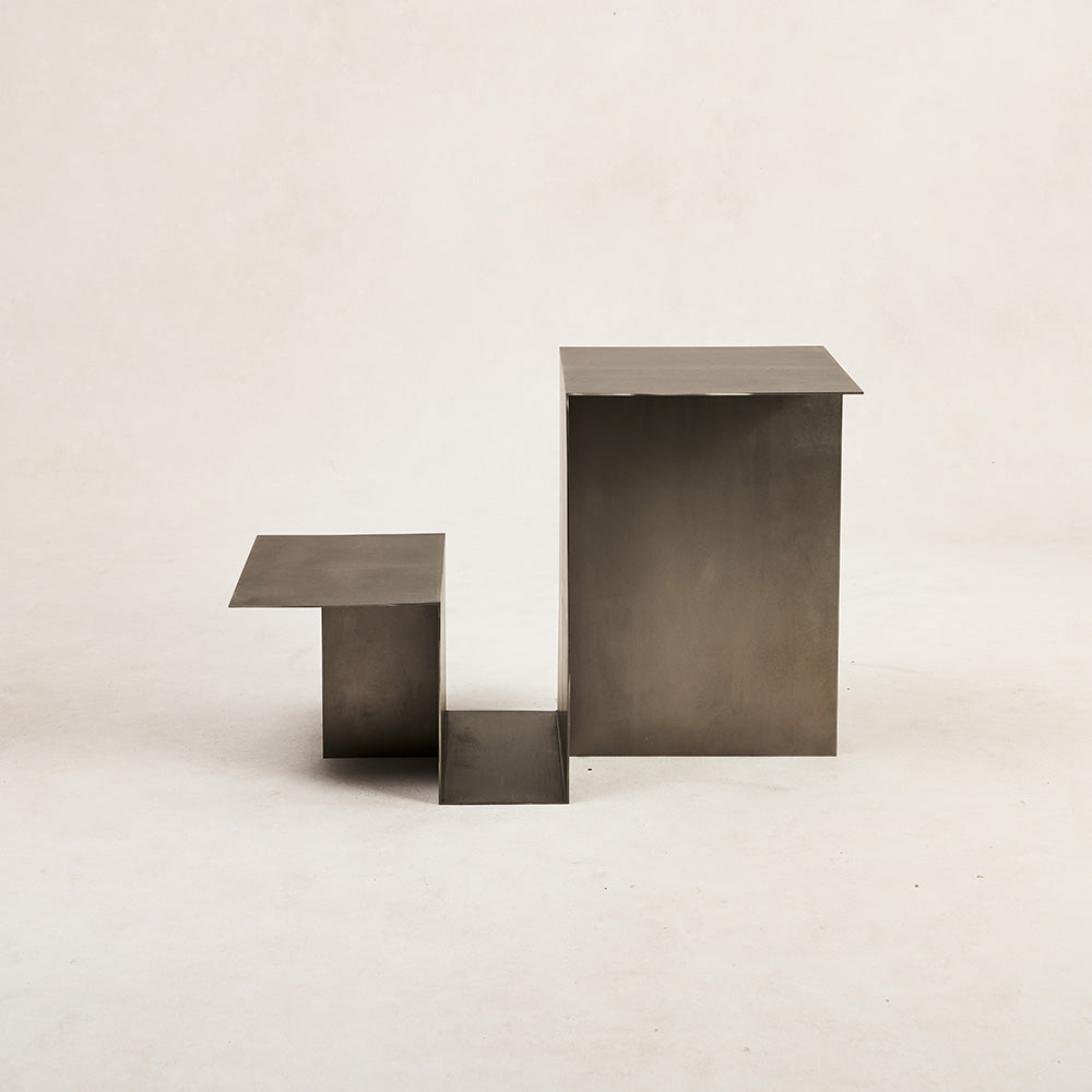 Valley Side Table - Stainless Steel