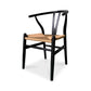 Moe's VENTANA DINING CHAIR- SET OF TWO-BLACK AND NATURAL