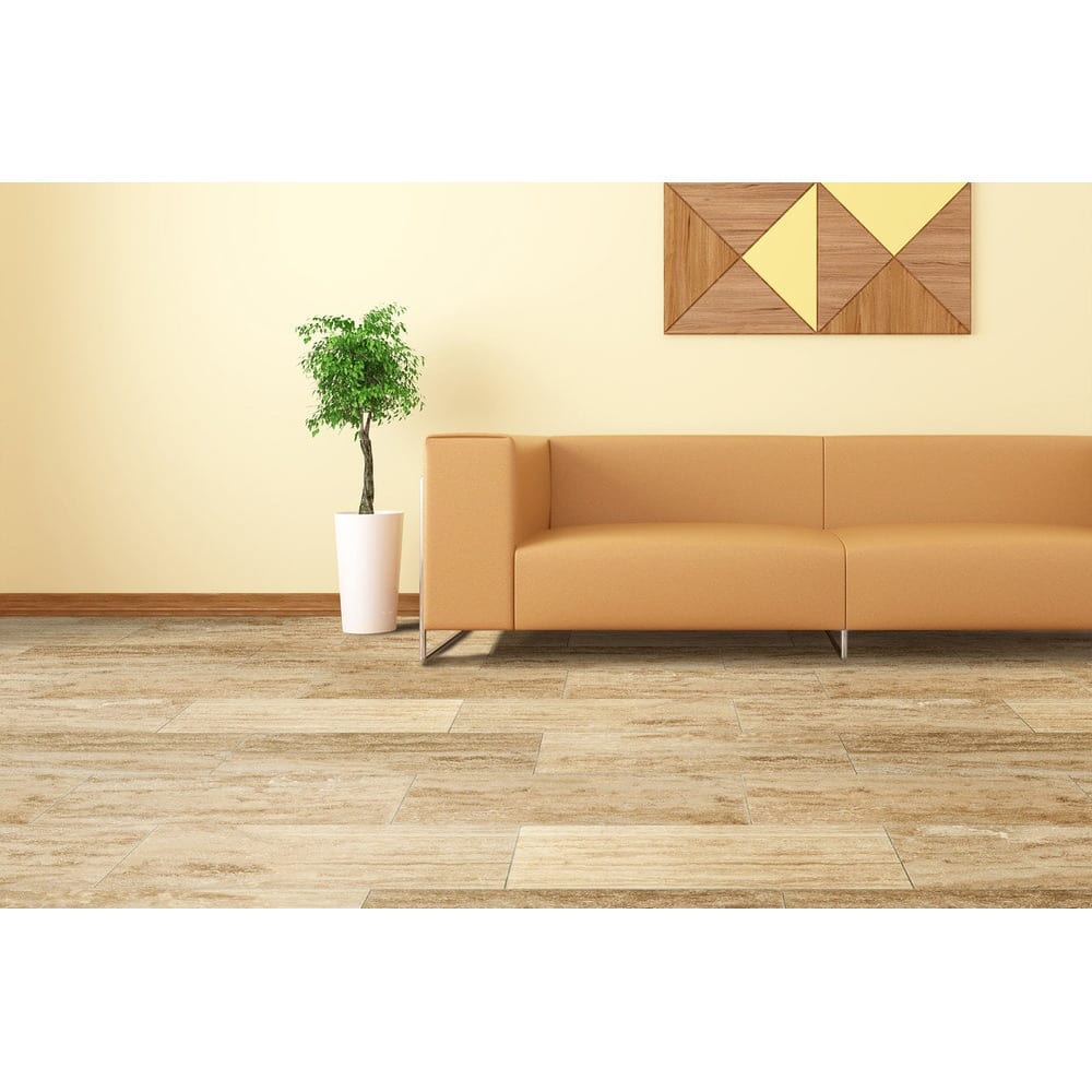 TCSC | Walnut Vein-cut Travertine Floor and Wall Tile - Livfloors Collection