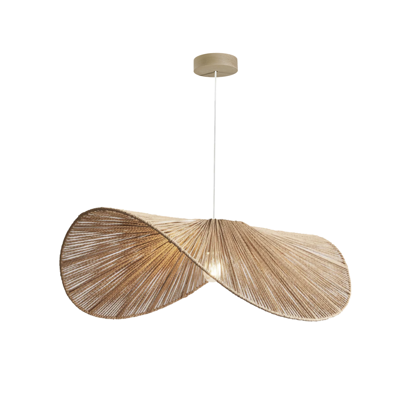 Celia Raffia Wave Suspension Pendant