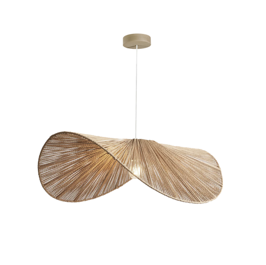 Celia Raffia Wave Suspension Pendant