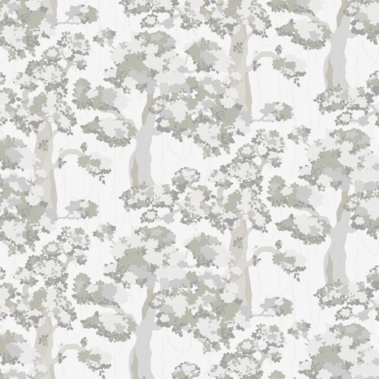 Loomwell Home Goods Silver / Sample 1 foot by 1 foot Wilma Wallpaper by Grateful Artsy Soul