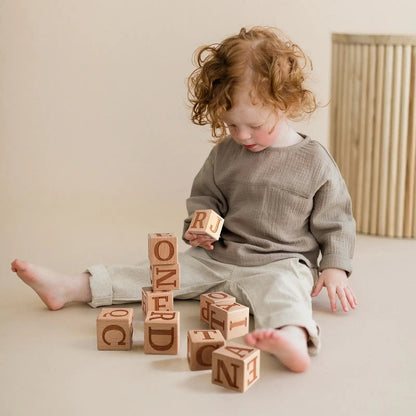 Tiny Land wooden toys Tiny Land® Wooden Alphabet Blocks