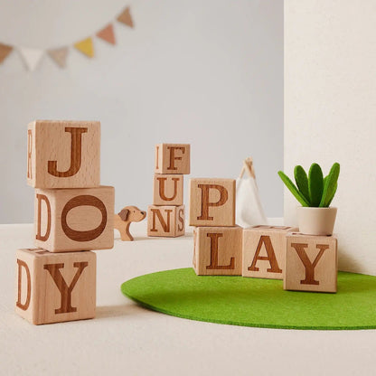 Tiny Land wooden toys Tiny Land® Wooden Alphabet Blocks