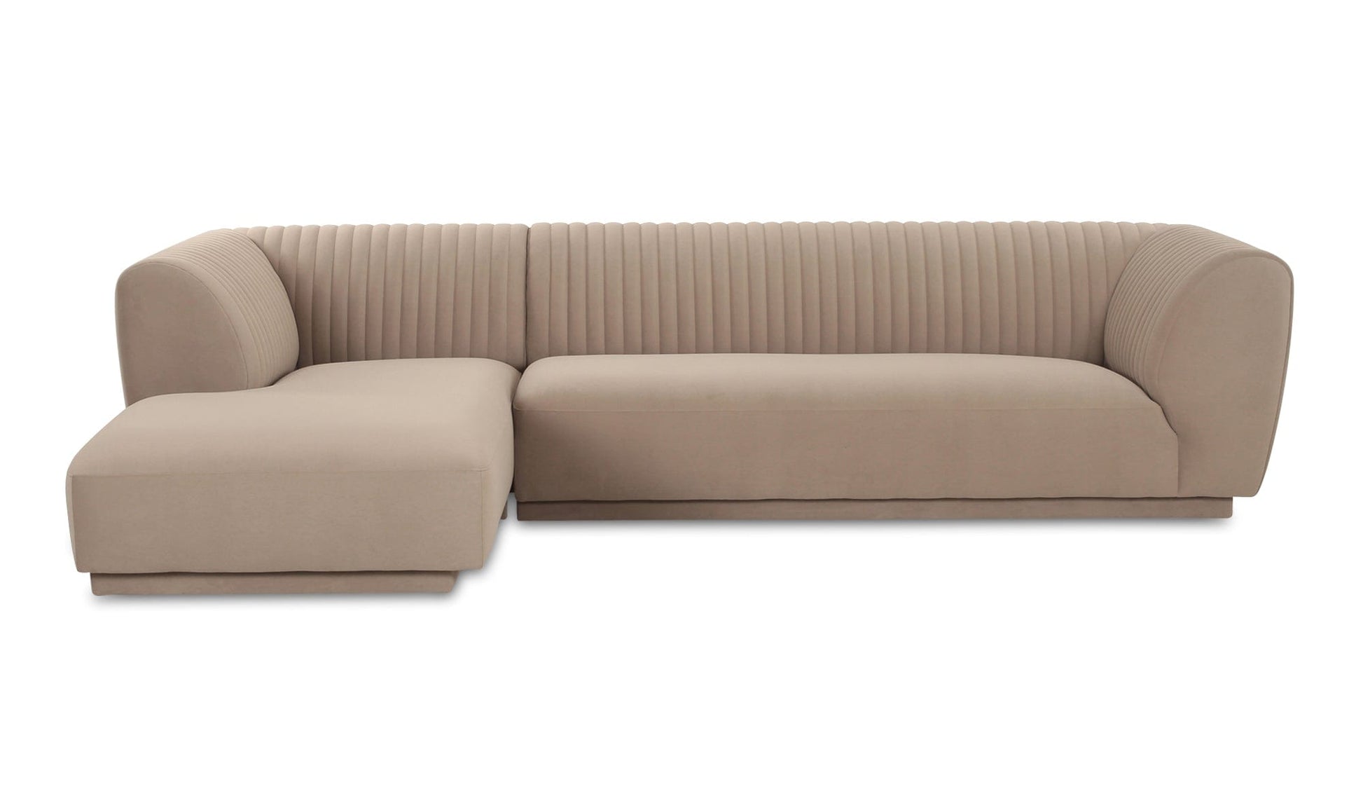 Moe's ZANDRO SECTIONAL LEFT- BEIGE