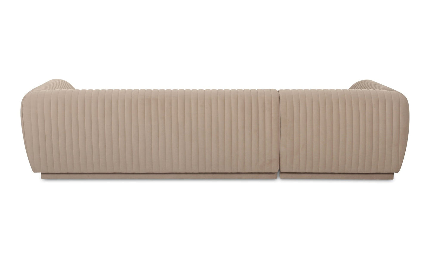 Moe's ZANDRO SECTIONAL LEFT- BEIGE