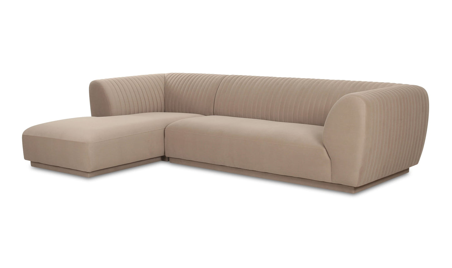 Moe's ZANDRO SECTIONAL LEFT- BEIGE