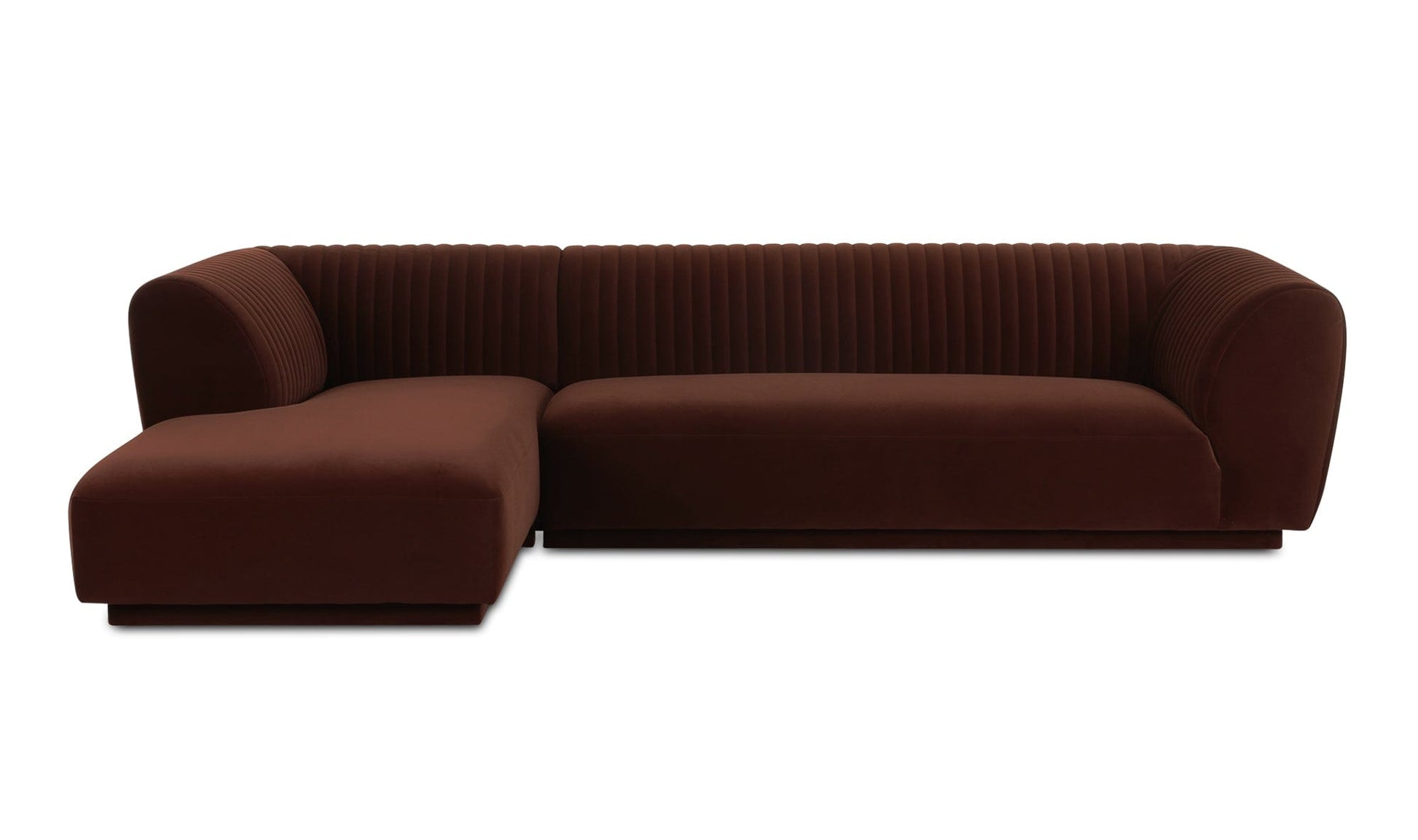 Moe's ZANDRO SECTIONAL LEFT- WARM BROWN