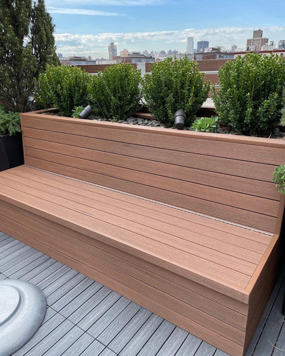 The Carpentry Shop Co. Bench with Built in Planter