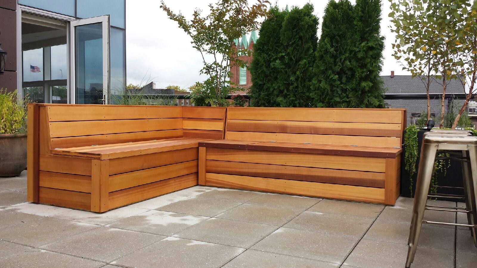 Planter bench online seat