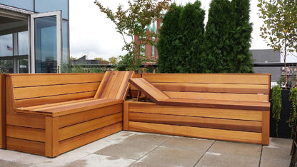 The Carpentry Shop Co. Bench with Built in Planter