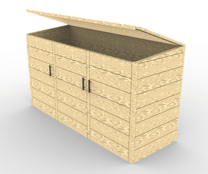 The Carpentry Shop Co., LLC Knotty Cedar Trash Enclosure