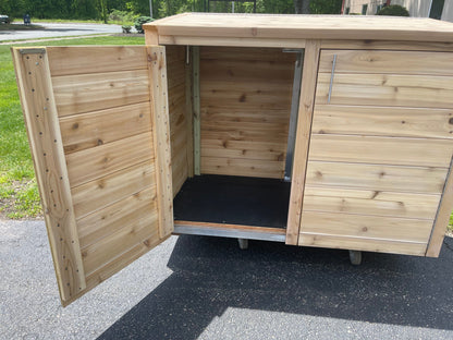 The Carpentry Shop Co., LLC Knotty Cedar Trash Enclosure