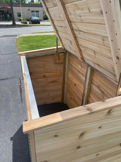 The Carpentry Shop Co., LLC Knotty Cedar Trash Enclosure