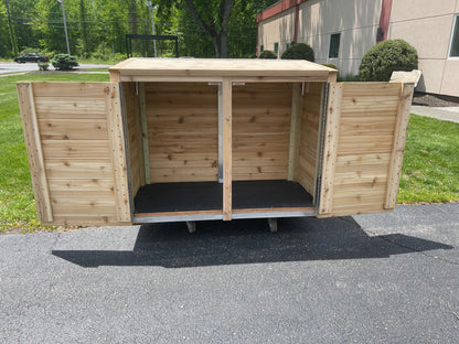 The Carpentry Shop Co., LLC Knotty Cedar Trash Enclosure