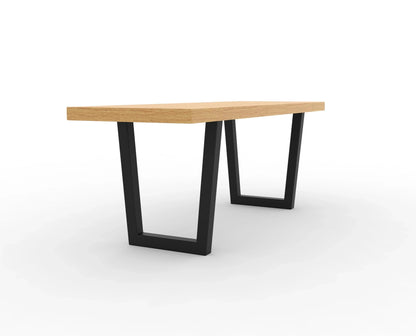 The Carpentry Shop Co. Modern Bench with Metal Legs