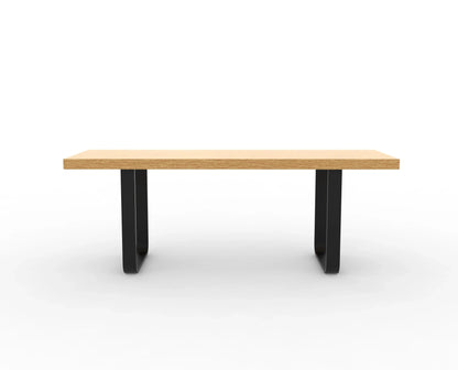 The Carpentry Shop Co. Modern Bench with Metal Legs